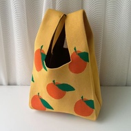 Knitted hamper bag Hand Bag/ Knit Knot Bag Korean Knitted Knot Bag/ Souvenir Bag