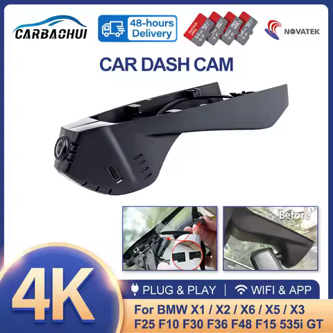 4K HD Wifi Car Dvr Dash Cam Camera For BMW F06 F07 F10 F11 F15 F16 F20 F21 F25 F26 F30 F31 F32 F36 F