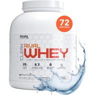 RIVAL NUTRITION Clean Rival Whey Unflavored Protein Powder I Whey Isolate Primary Source I 5Lb, 72 S