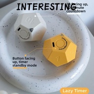 INTERESTING USB Rechargeable Timer, 1/3/5/10/15/20/25/30/45/60/90min 12-hedron Automatic Rotating Ti