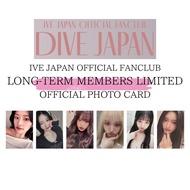 IVE JAPAN OFFICIAL FANCLUB LONG-TERM MEMBERS LIMITED OFFICIAL PHOTO CARD / YUJIN GAEUL WONYOUNG LIZ 