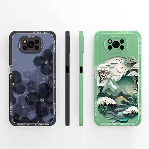 For Xiaomi Poco X3 Pro GT NFC Case Cute Advanced Sense Flowers Silicone Soft TPU Shell For XiaomiPoc