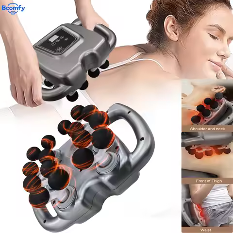 Professional Fascia Massage Gun Neck Waist Massage Machine16-Head Wireless Massage Gun Full Body Mus