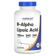 Nutricost, R-Alpha Lipoic Acid , 100mg , 120 Capsules | 240 Capsules