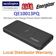 ENERGIZER QE10013PQ  Wireless Fast Charge Power Bank10,000mAh high capacity with three outputs including 1 wireless charger, 1 Smart USB-A, and 1 USB-C output - 1 Year Local Distributor Warranty