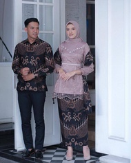 [WIDBATIK] Batik Set Couple Kebaya Brukat Arunika [realpick] 2022 / Couple Brokat Modern2022 / arimb