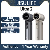 JISULIFE Ultra 2 Handheld Fan , Powerful Turbo Jet Fan, 9000mAh Rechargeable Battery, LED Display