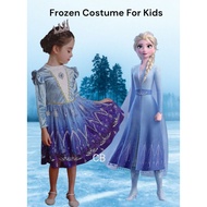 Frozen 2 Costume For Kids Dress with Crown