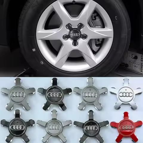 4PCS Car Wheel Center Hup Cover Cap forAudi A3 A5 A6A4 A6L A7 A8 S3 S4 Q5 Q5L Q7 Q3 8R0601165 4L0601