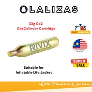High Quality 33g CO2 Gas Cylinder Cartridge For Inflatable Life Jacket Jaket