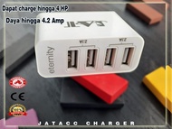 Kepala Charger HP 4 Slot Kabel USB / Cas HP 4.2 a 4 Colokan USB/adaptor banyak colokan USB/kepala al