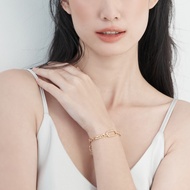 Jewellista สร้อยข้อมือโซ่ Gavin เงินแท้ 925 ประดับพลอย CZ