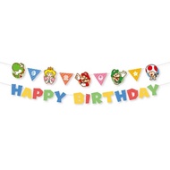 ✜ พร้อมส่ง | OTHER SUPER MARIO GARLAND (BIRTHDAY PARTY) (เกม อื่นๆ™🎮 By ClaSsIC GaME OfficialS)