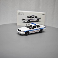596 1: 64 Ford Crown Ford Crown Victoria-Illinois Chicago Police Station Alloy Car Model Gift
