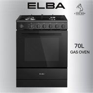 ELBA EGC-N6704G(BK) / Chelstar 4 Burner Free Standing Cooker Oven 60L CSA-5050 DAPUR Gas Cooker Stov