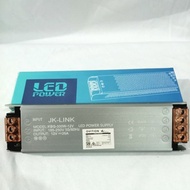 JK-LINK POWER SUPPLY SLIM ADAPTOR TRANSFORMER TRAVO LED 5 10 15 25 33 SWITCHING 12 VOLT / 12 V / 12V