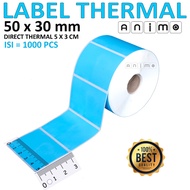 COLOR THERMAL LABEL 50 X 30 contents 1000 PCS - Direct Thermal Barcode Label Color 50X30 mm - Color 