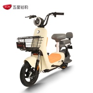 Five-Star Diamond Leopard New National Standard 48V13AH Chaowei Black Gold 50km Long Battery Life Ba