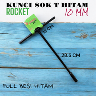 KUNCI SOK T 10MM ROCKET FULL BESI HITAM MURAH Q8002B