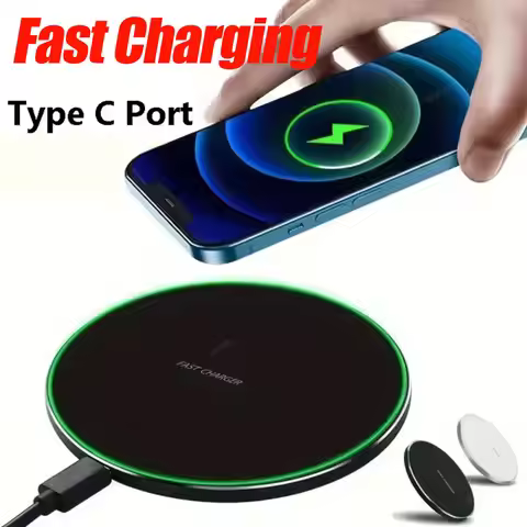 Fast Wireless Charger Pad Fast Wireless Charging Station For Samsung Galaxy S25 S24 S23 S22 Xiaomi i