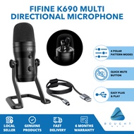 Fifine K690 Multi-directional Cardioid, omnidirectional, bi-directional and stereo Condenser Professional USB Microphone