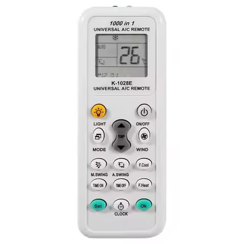 Universal K-1028E Remote Control Air Conditioner LCD Remote Control For Panasonic Sharp Samsung Fuji