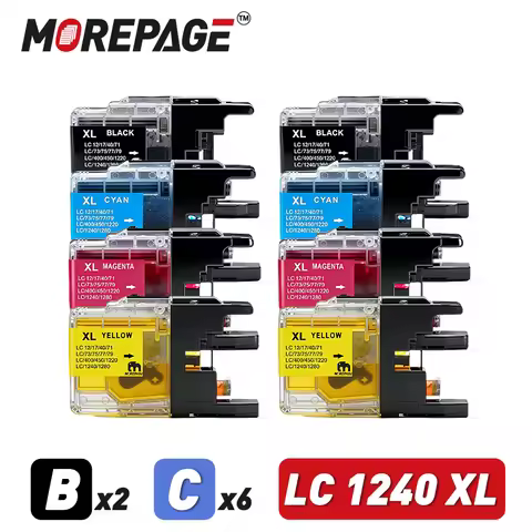 LC1240 LC1280 1220 XL Ink Cartridge Compatible For Brother MFC-J625DW J6510DW MFC-J430W J5910DW MFC-