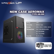 Casing PC Office 3 Power Up Aeromax AM-560 Include PSU 500W M-ATX 