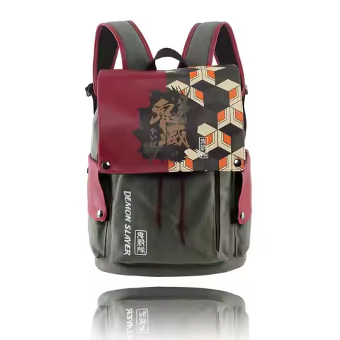 Demon Slayer: Surrounding Academy Style 14 inch Computer Backpack You Bean Charcoal Jiro Shoulder An