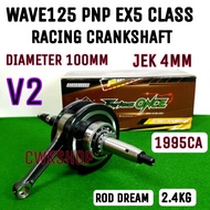 WAVE125 PNP EX5 DREAM  RACING CRANKSHAFT JET2MM JET3MM JET4MM JET 5MM JET6MM  97ROD 100 ROD  FURIOUS