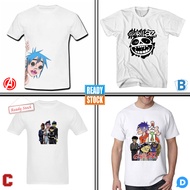 Gorillaz T-SHIRT 100% Cotton Casual T-SHIRT
