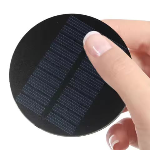0.35W 5V Solar Charging Panel 70mm Solar Charger for Camping Hiking Backpacking