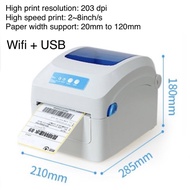 Gprinter GP 1324D Thermal Label Printer USB Bluetooth WiFi A6 4 Inch Shipping Air Waybill AWB Printe
