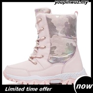 Fast Shipping Children Snow Boots Winter Fleece Lining Large Cotton Shoes Girls Large Size Boots Wol