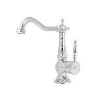 Basin Faucets Antique Brass Faucet Basin Carving Tap Rotation Single Handle Tap Mixer Taps Bathroom 
