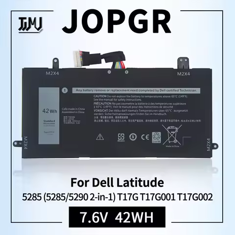 J0PGR Laptop Battery Replacement for Dell Latitude 12 5285 5290 2-in-1 T17G 0J0PGR JOPGR 1WND8 X16TW
