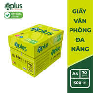 Thùng giấy IK PLUS A4 70gsm - Giấy photo giấy in văn phòng giấy vẽ - Hàng chính hãng (5 reams)