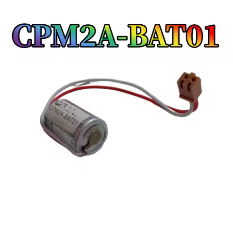 Original CPM2A-BAT01 ER3V 3.6V 1000mAh CJ1 CQM1H NS7 PLC Industrial Lithium Battery With Brown Conne