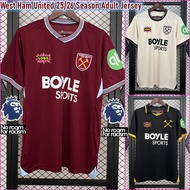 West Ham United 2025/26 season adult home and away third set men's jersey