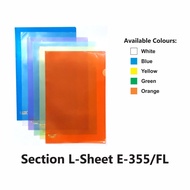 V-TEC MAP/SECTION L-SHEET E-355 FOLIO MIXED COLORS