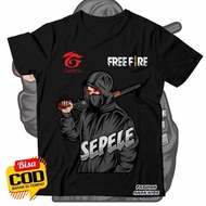 BAJU ANAK KAOS ANAK FF FREE FIRE LOGO SEPELE TSHIRT ANAK FF FREE FIRE - BY DOMINIC