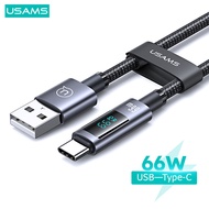 Usams Loại C iPhone pd100w pd30w Cáp Sạc Nhanh Màn hình hiển thị kỹ thuật số dữ liệu cáp sạc cho điệ