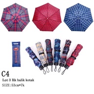 3-fold square umbrella