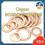 Copper flat gasket, marine watch flat gasket, sealing gasket, pure copper metal screw flat gasket M1
