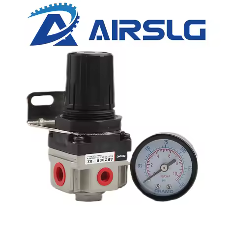 AR2000 G1/4 Mini Air Pressure Regulator Adjustable Pneumatic Reducing Valve With Gauge For Compresso