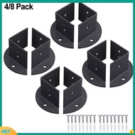 【JL】 Heavy Duty Adjustable Post Base Brackets Fit 2x2 / 4x4 / 6x6 inch Post Deck