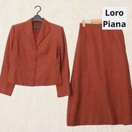 Loro Piana 羊毛絲綢亞麻混紡套裝 外套夾克裙子