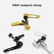 H&amp;H  Seatpost Clamp V3 CNC Machined QR / Frame hook + Titanium Spring included for Brompton bicycle