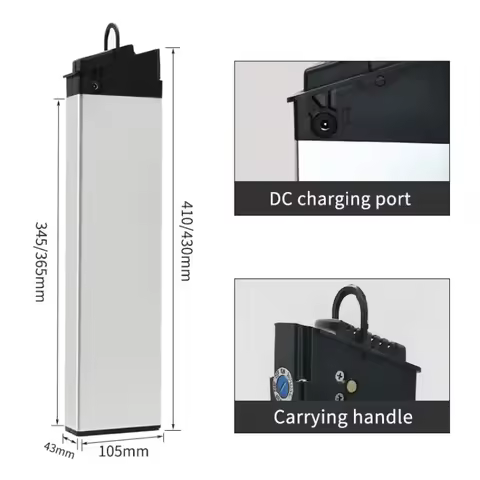 DCH 006 Folding Battery – 48V 10Ah/12Ah/17Ah Compatible with Samebike LO26, 20LVXD30, XP2.0