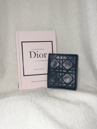 Dior稀有菱格黑色紅色內里CD花紋卡片套夾小錢包 日本中古vintage
